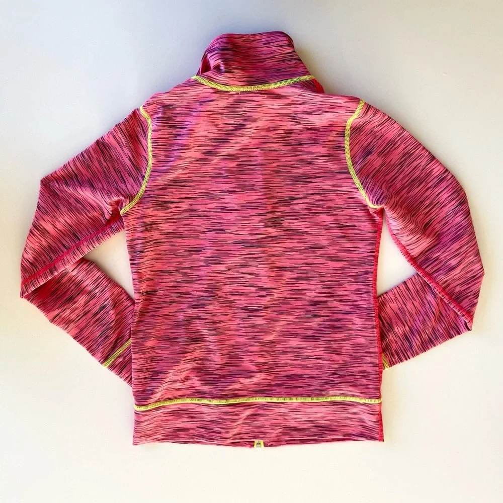 Zella Kids Pink and Yellow Activewear Jacket Size Large